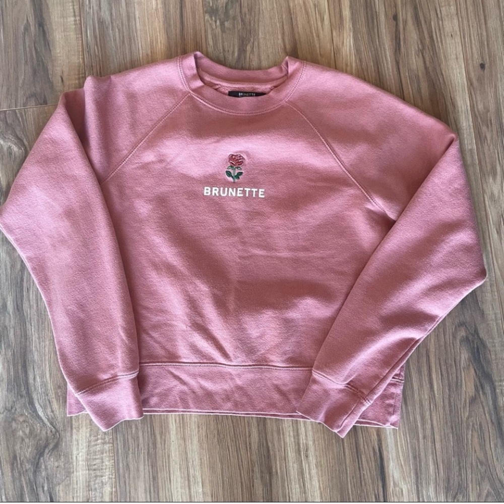 Pink Brunette The Label Crewneck